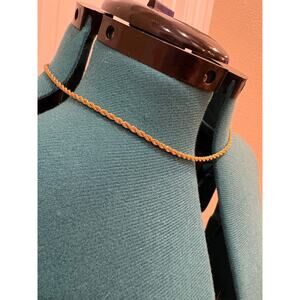 Vintage Monet Helix Style Gold Tone Necklace Chain